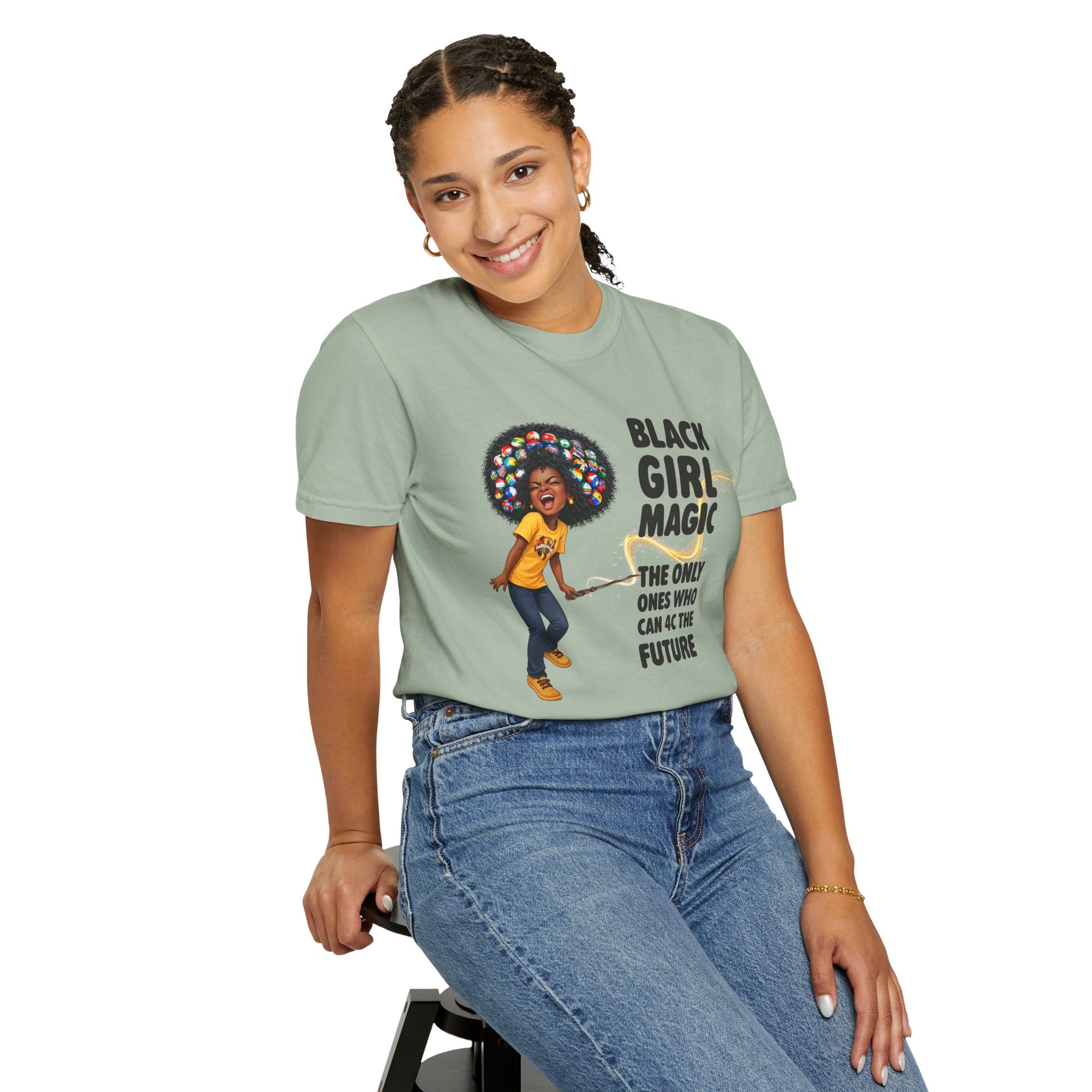 4C the Future Unisex Garment-Dyed T-shirt