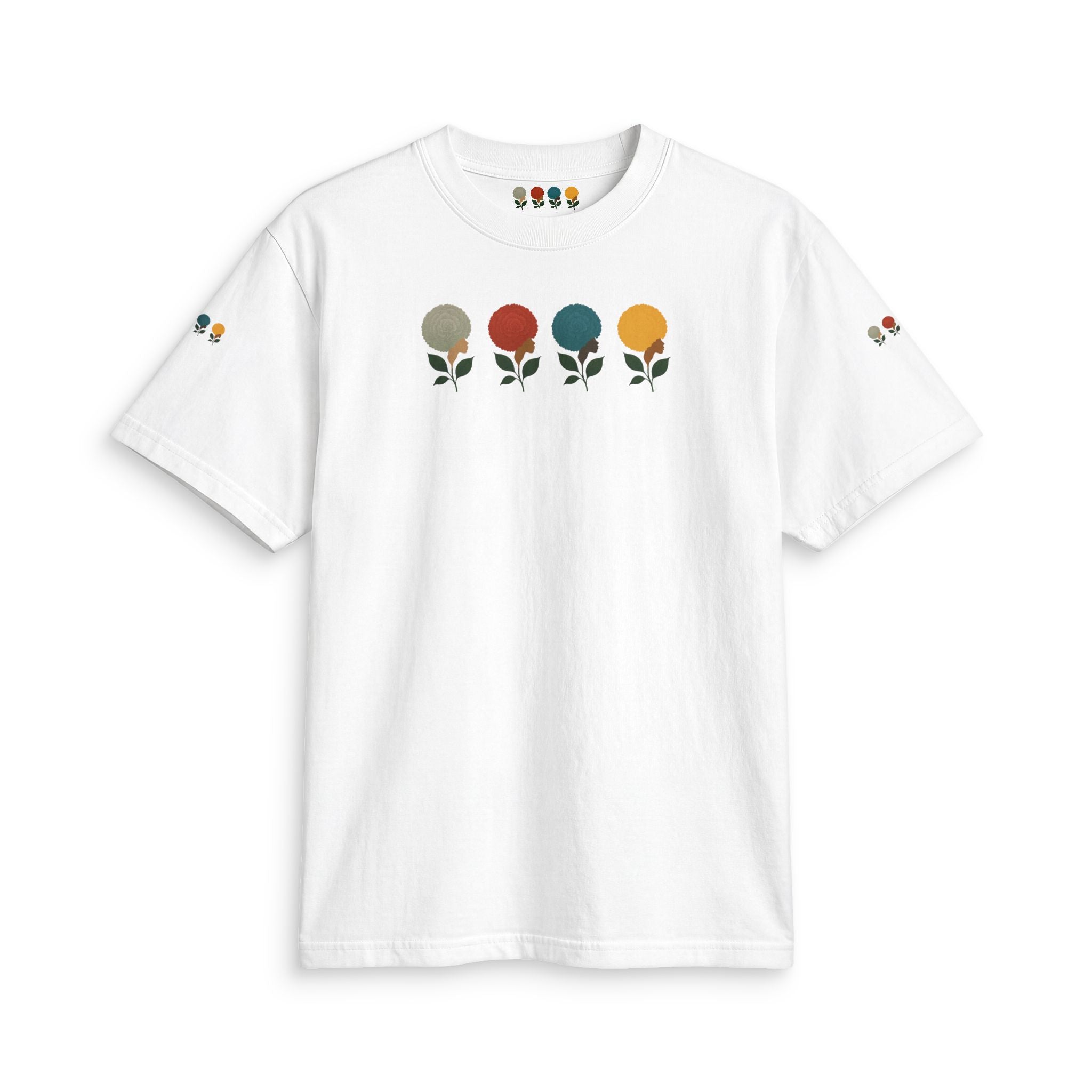 Afro Flowers Unisex Active T Shirt