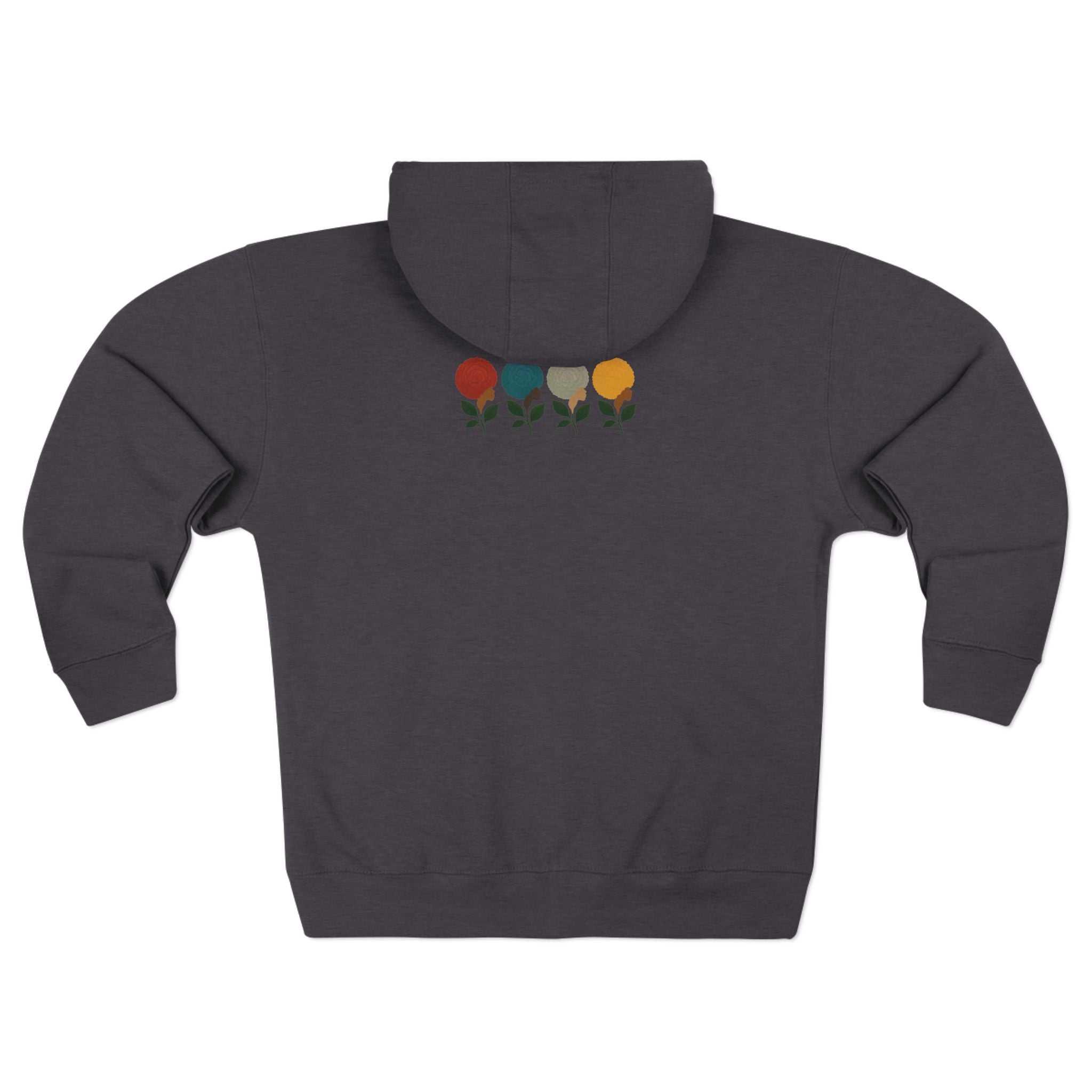 Afro Flowers Unisex Zip Hoodie