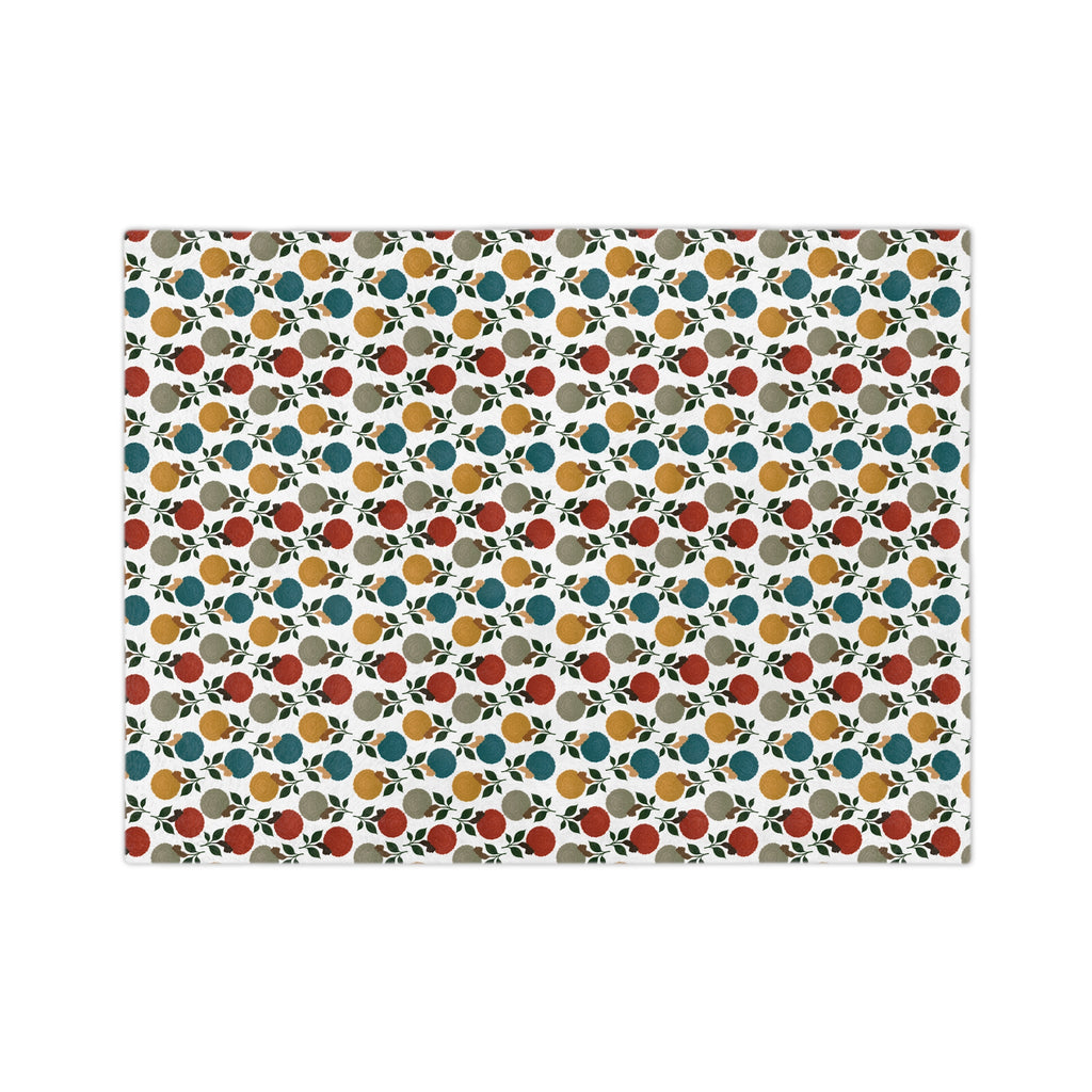 Afro Flower Velveteen Microfiber Blanket