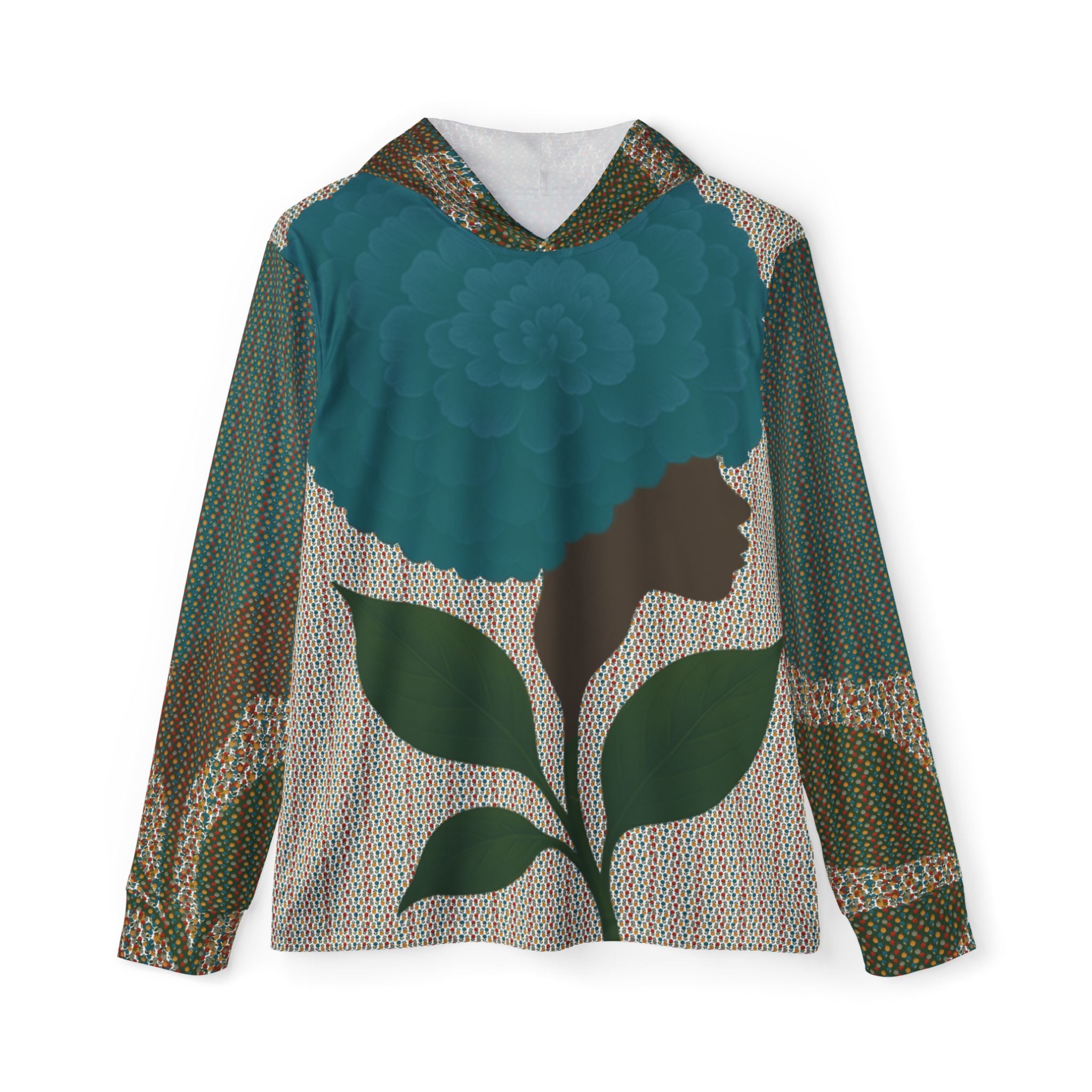 Afro Flower Sports Warmup Hoodie (AOP)