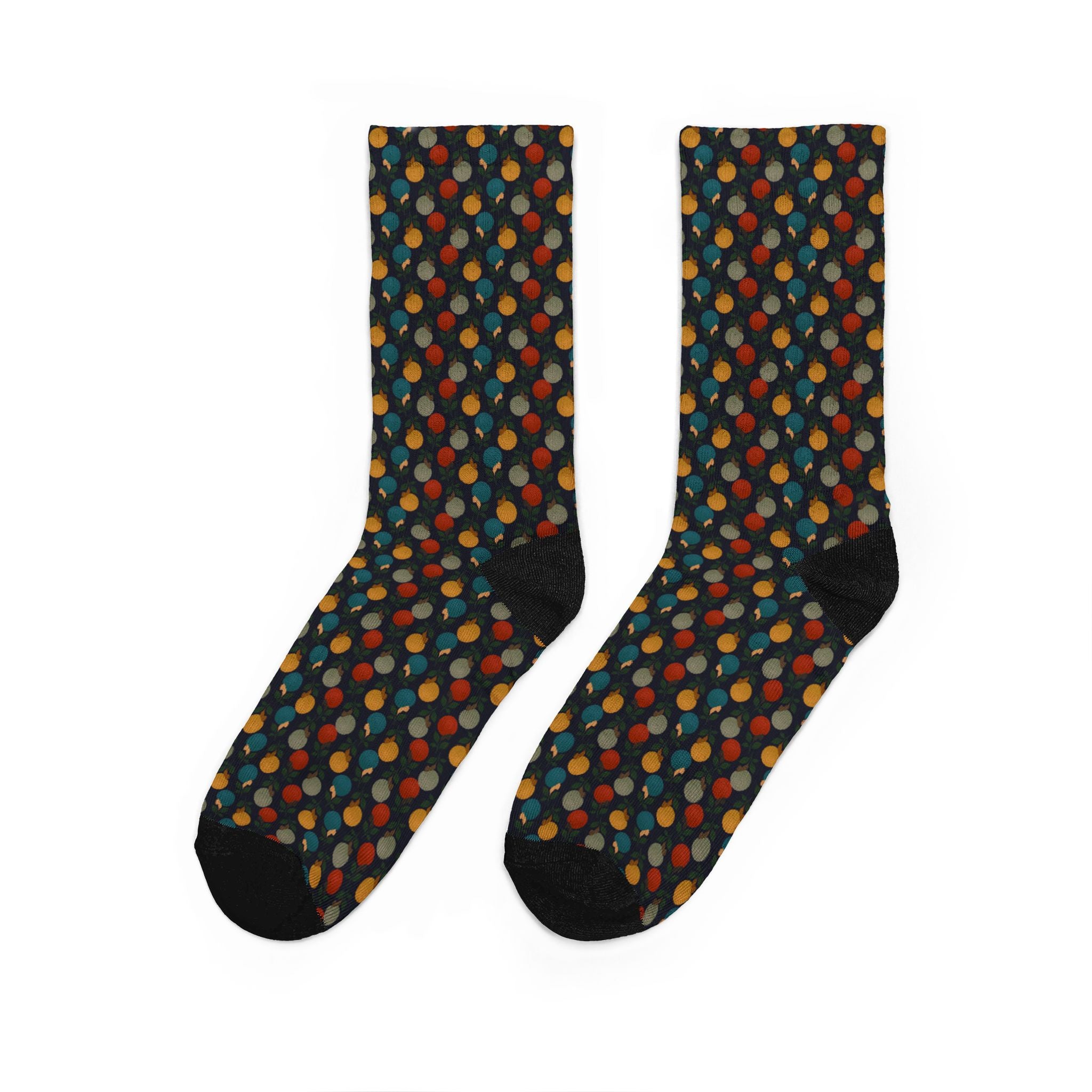Afro Flowers - Unisex Padded Crew Socks (DTG)
