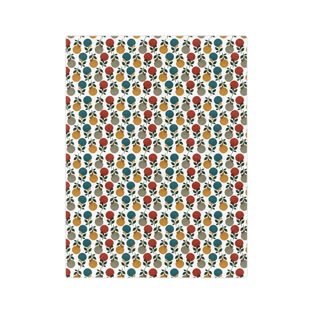 Afro Flower Velveteen Microfiber Blanket