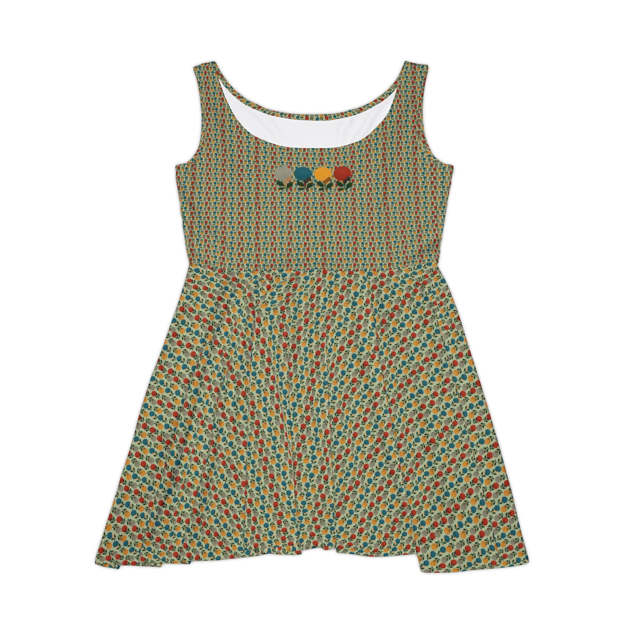 Afro Flowers Women's Skater Dress (AOP)