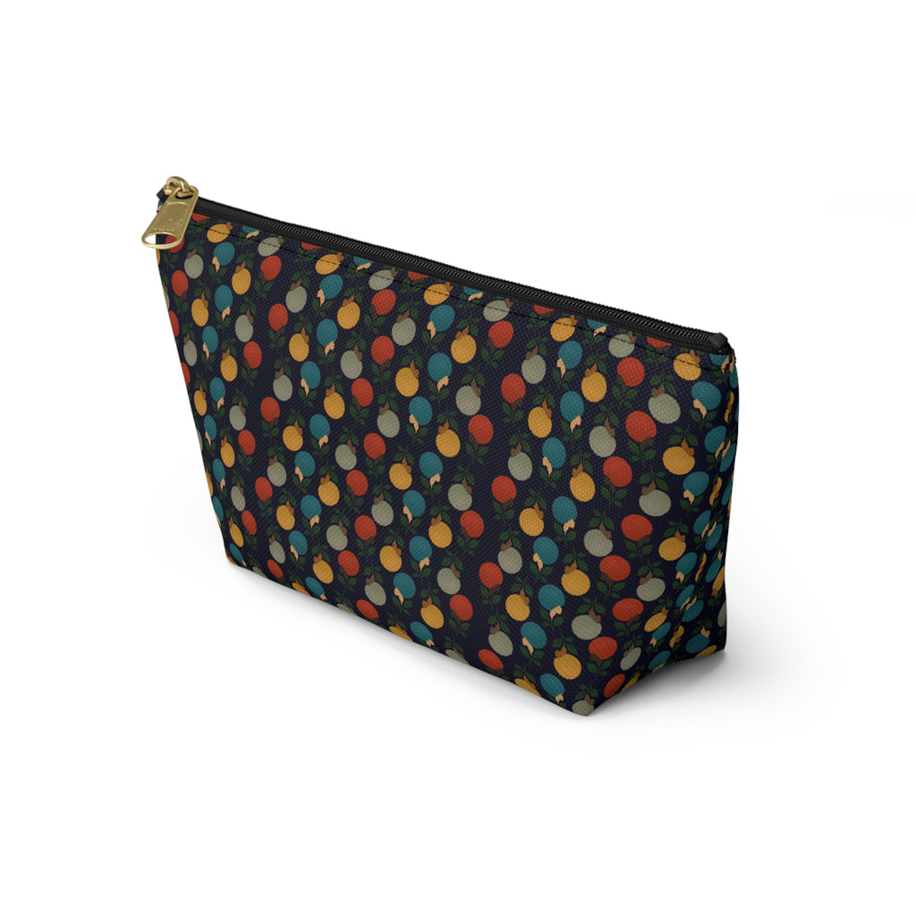 Afro Flowers Accessory Pouch w T-bottom
