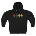 Afro Flowers Unisex Zip Hoodie