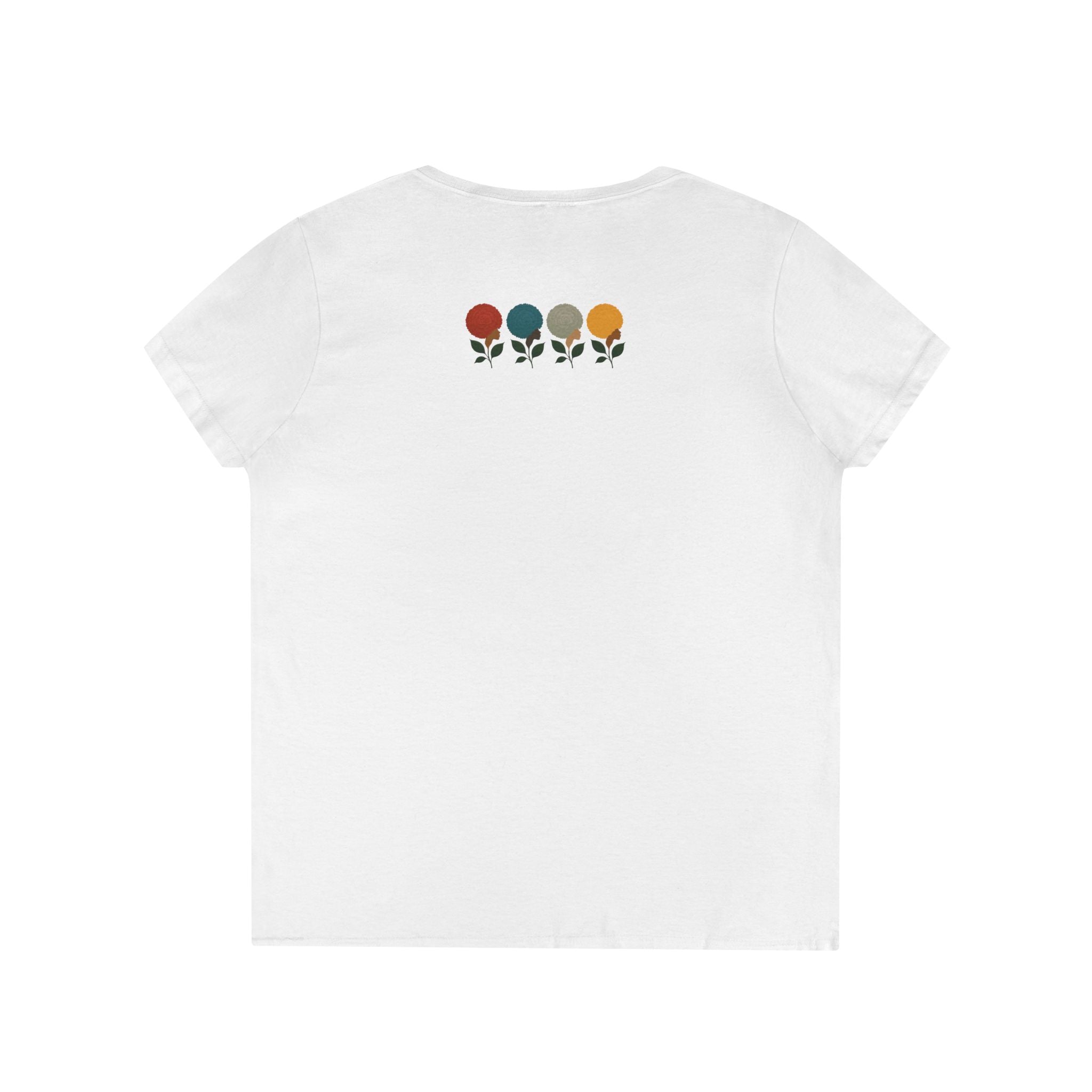 Blackwomerican  Ladies' V-Neck T-Shirt