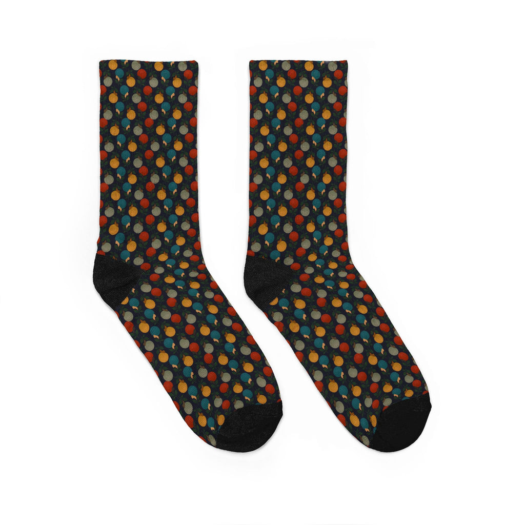 Afro Flowers - Unisex Padded Crew Socks (DTG)