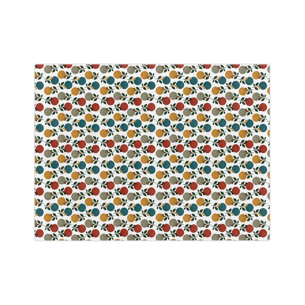 Afro Flower Velveteen Microfiber Blanket