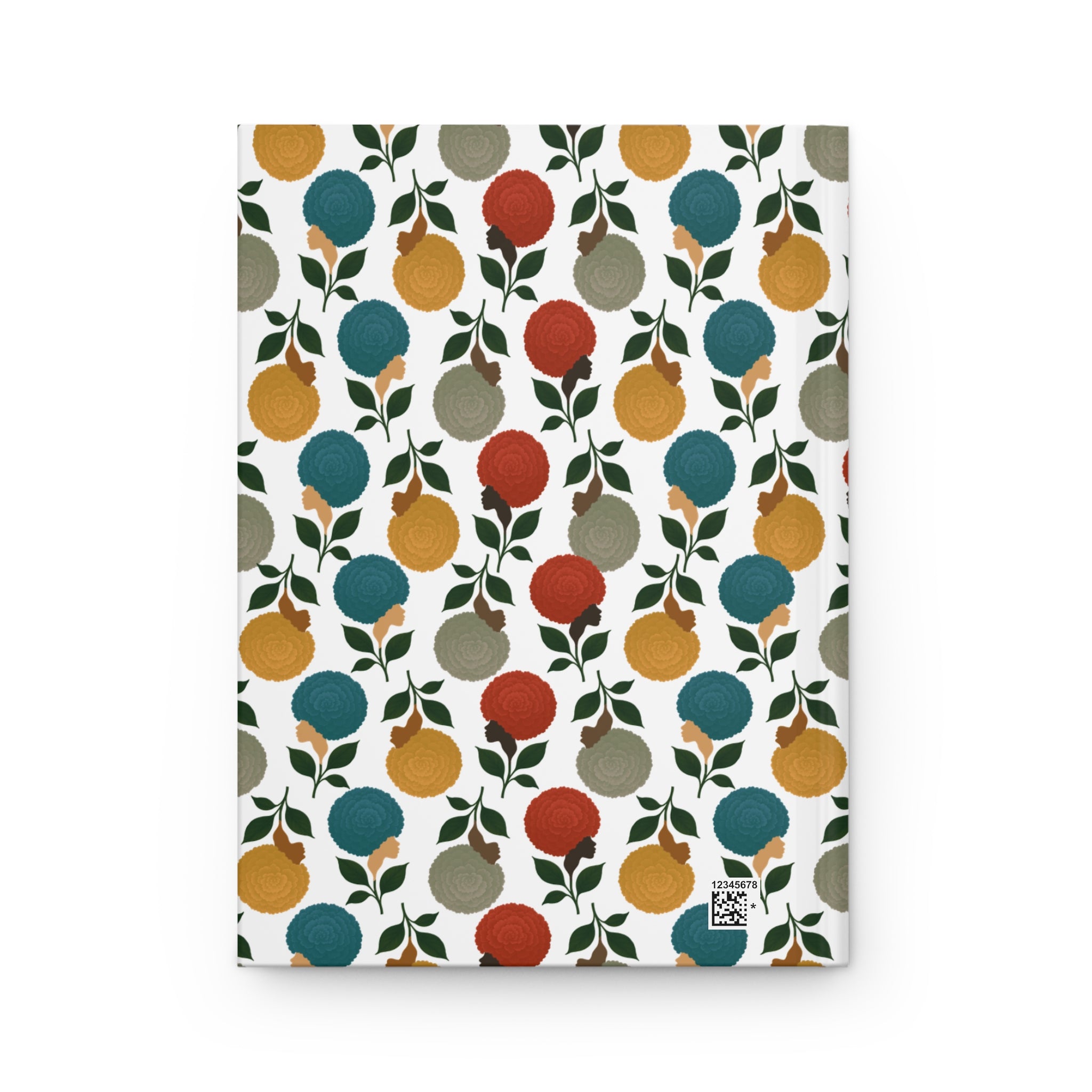 Afro Flowers Hardcover Journal Matte